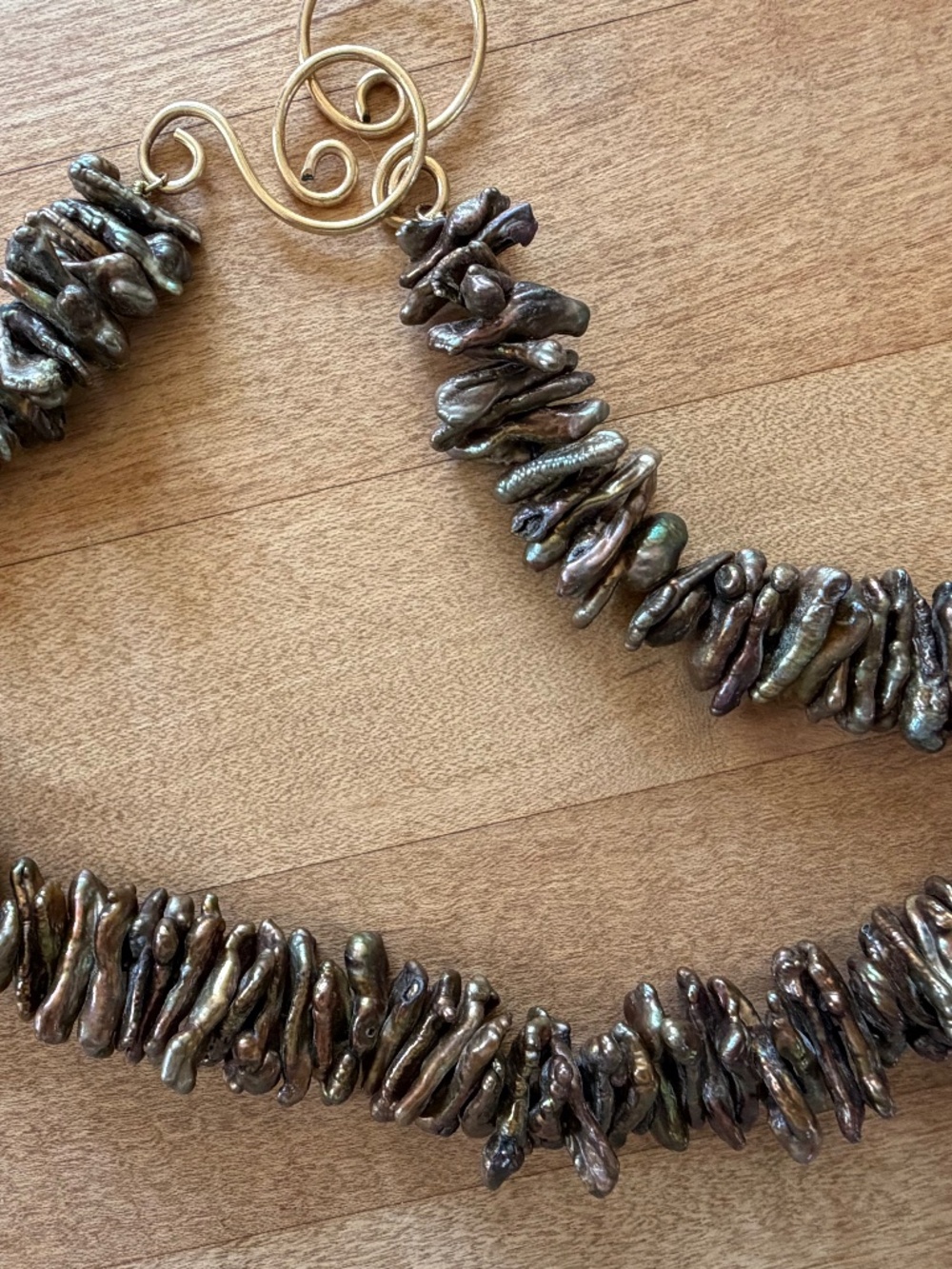 Keshi pearl necklace